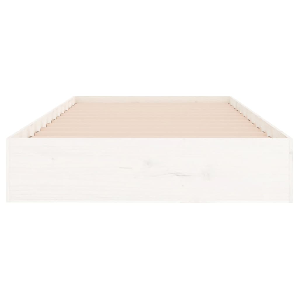 Bedframe massief hout wit 100x200 cm is nu te koop bij PeponiXL, paradijselijk wonen!