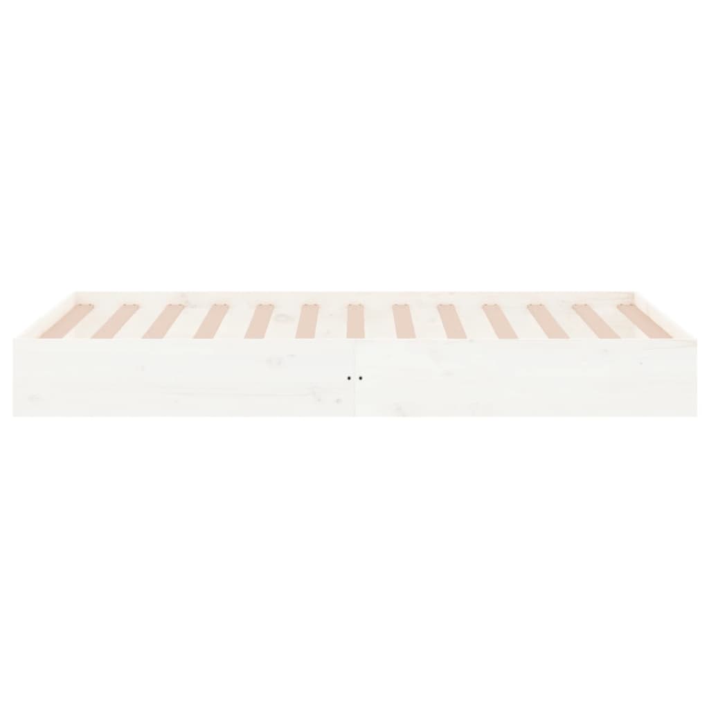 Bedframe massief hout wit 100x200 cm is nu te koop bij PeponiXL, paradijselijk wonen!