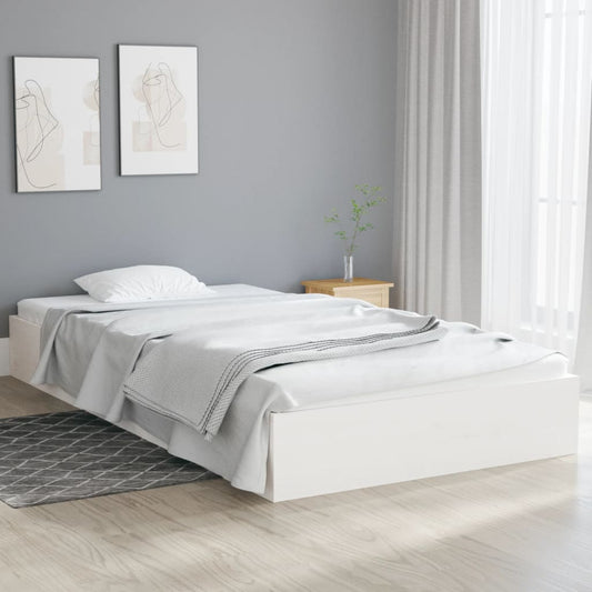 Bedframe massief hout wit 100x200 cm is nu te koop bij PeponiXL, paradijselijk wonen!