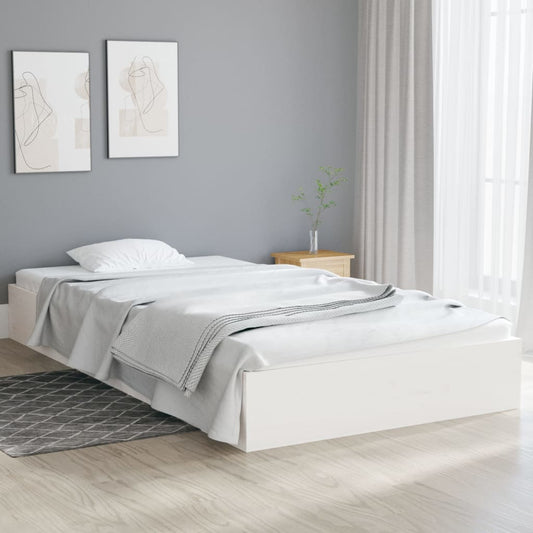 Bedframe massief hout wit 90x200 cm is nu te koop bij PeponiXL, paradijselijk wonen!