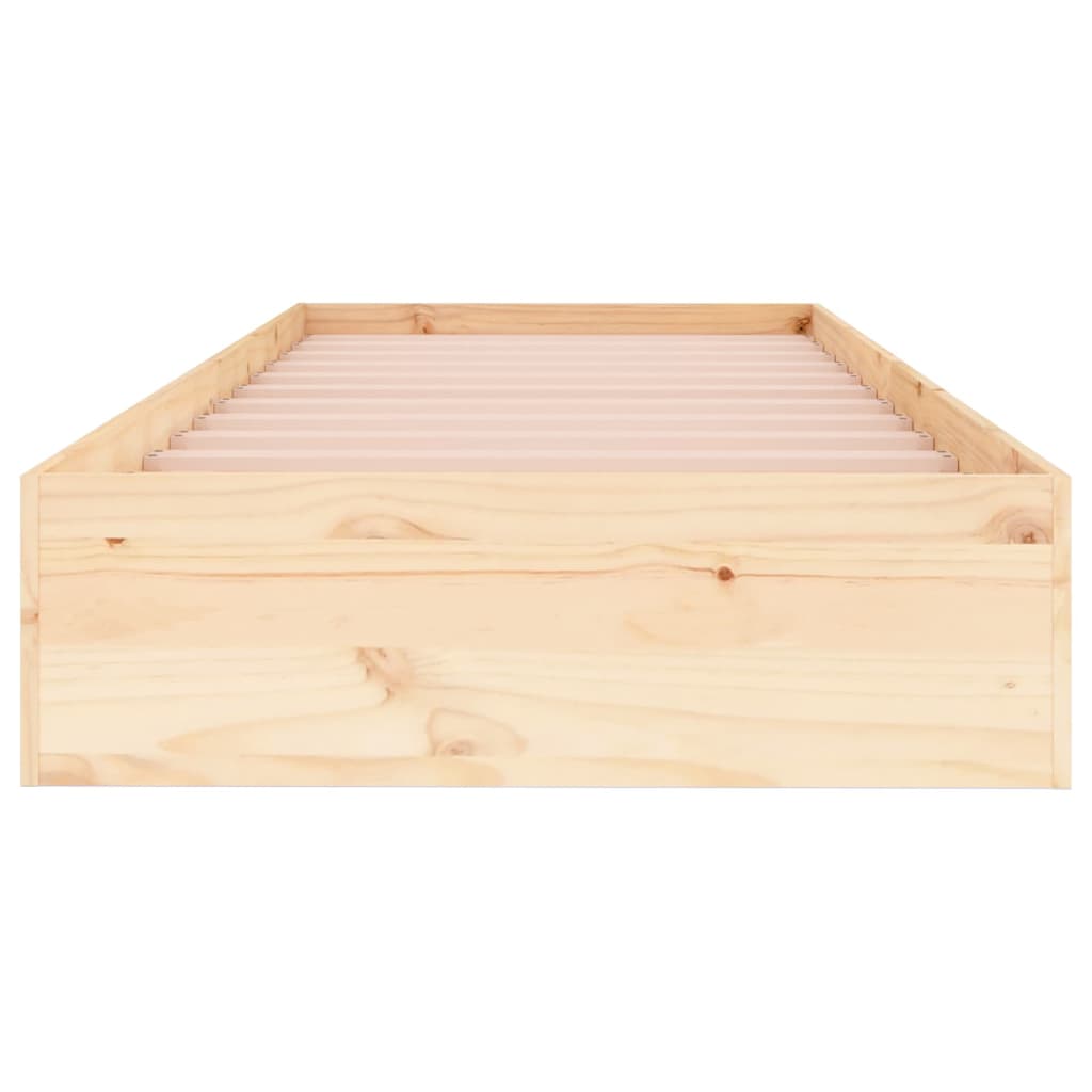 Bedframe massief hout 90x190 cm is nu te koop bij PeponiXL, paradijselijk wonen!