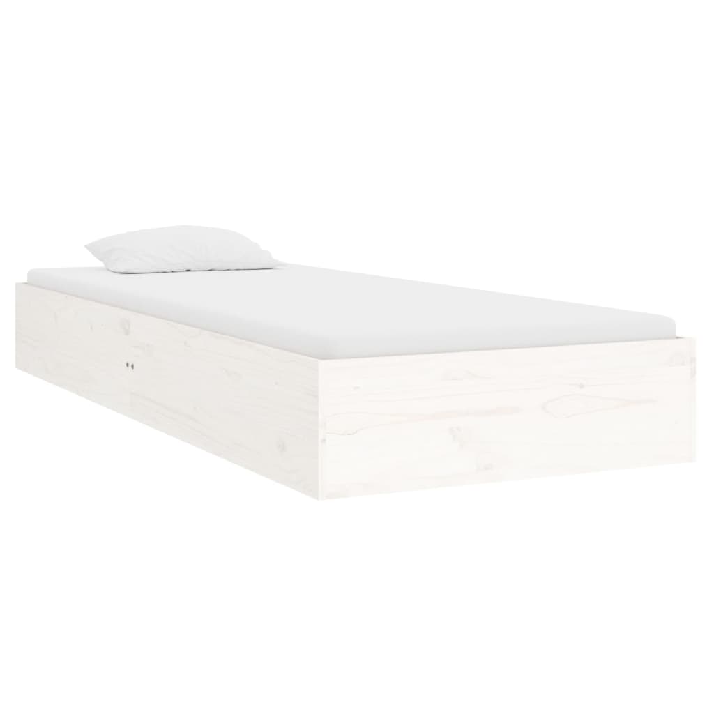 Bedframe massief hout wit 90x190 cm is nu te koop bij PeponiXL, paradijselijk wonen!