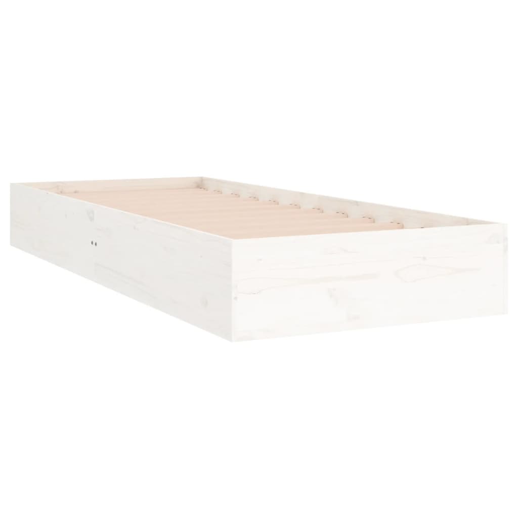 Bedframe massief hout wit 90x190 cm is nu te koop bij PeponiXL, paradijselijk wonen!