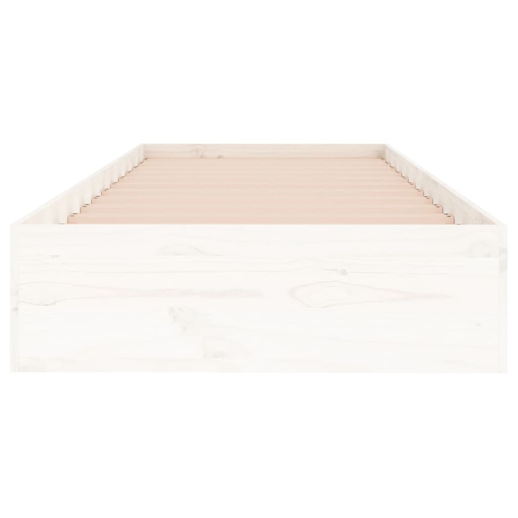 Bedframe massief hout wit 90x190 cm is nu te koop bij PeponiXL, paradijselijk wonen!