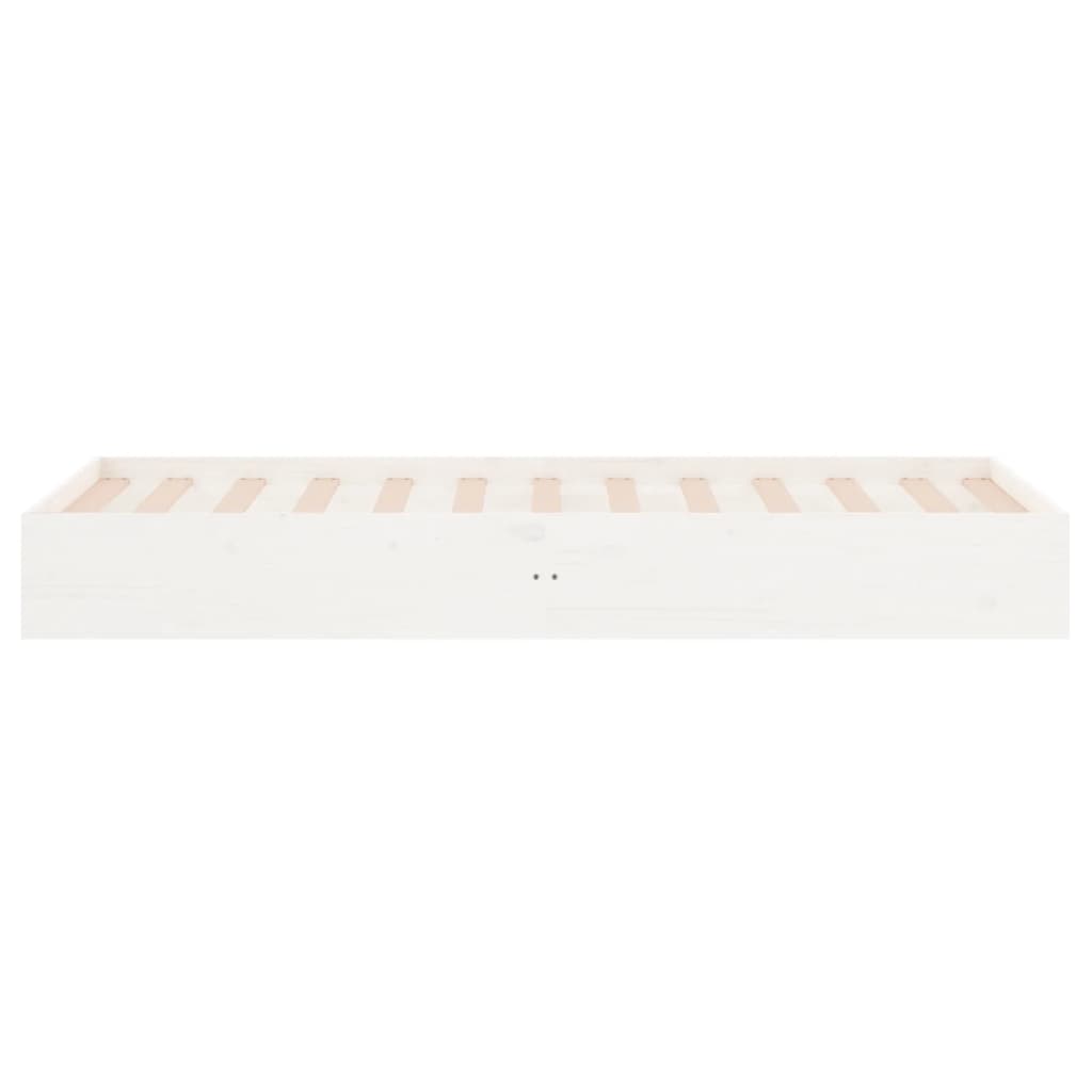 Bedframe massief hout wit 90x190 cm is nu te koop bij PeponiXL, paradijselijk wonen!