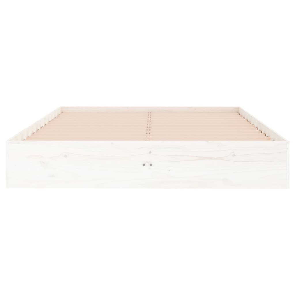Bedframe massief hout wit 120x190 cm Small Double is nu te koop bij PeponiXL, paradijselijk wonen!