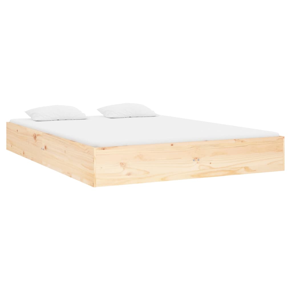 Bedframe massief hout 135x190 cm is nu te koop bij PeponiXL, paradijselijk wonen!