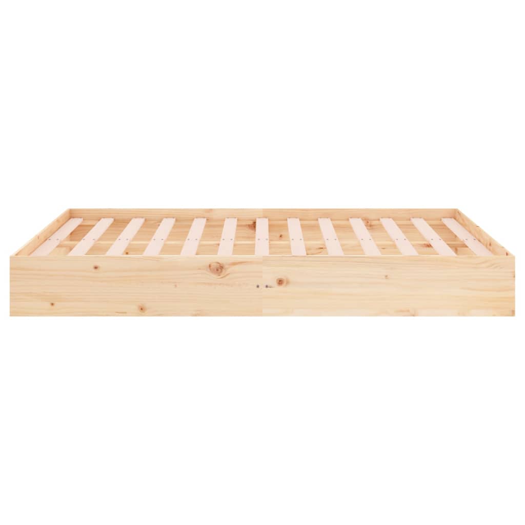 Bedframe massief hout 135x190 cm is nu te koop bij PeponiXL, paradijselijk wonen!