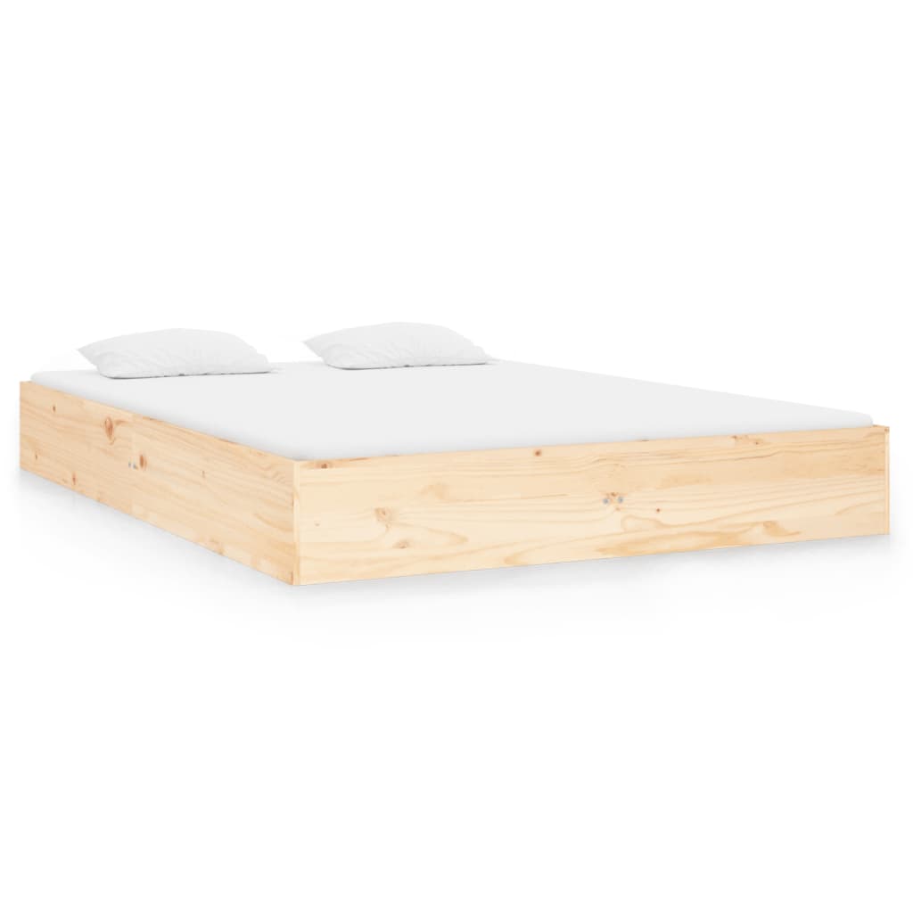 Bedframe massief hout 140x190 cm is nu te koop bij PeponiXL, paradijselijk wonen!