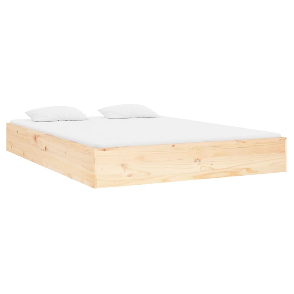 Bedframe massief hout 140x190 cm is nu te koop bij PeponiXL, paradijselijk wonen!