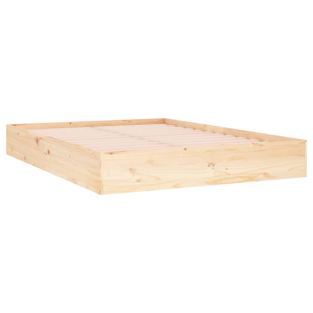 Bedframe massief hout 140x190 cm is nu te koop bij PeponiXL, paradijselijk wonen!