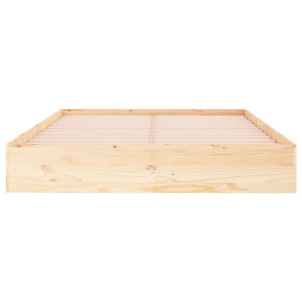 Bedframe massief hout 140x190 cm is nu te koop bij PeponiXL, paradijselijk wonen!