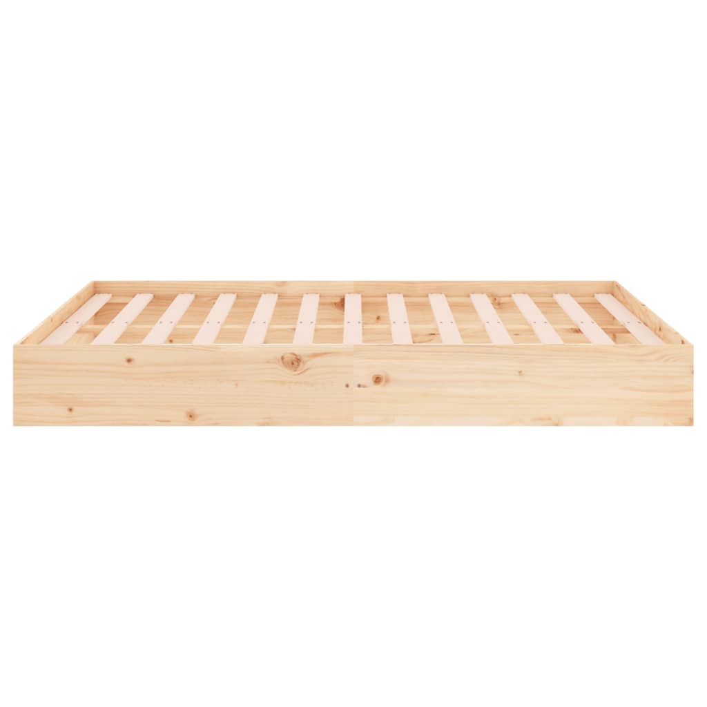Bedframe massief hout 140x190 cm is nu te koop bij PeponiXL, paradijselijk wonen!