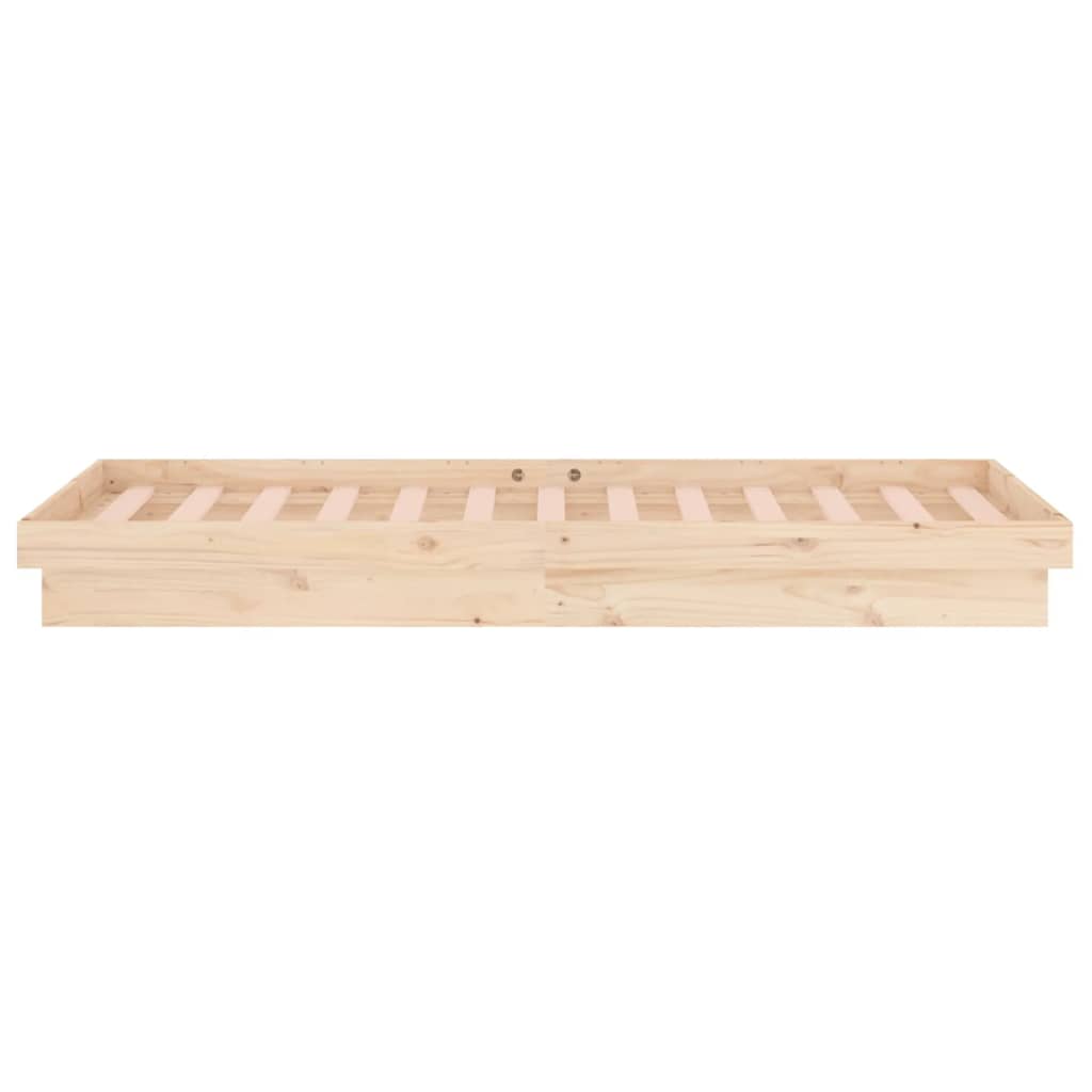 Bedframe LED massief hout 90x200 cm is nu te koop bij PeponiXL, paradijselijk wonen!