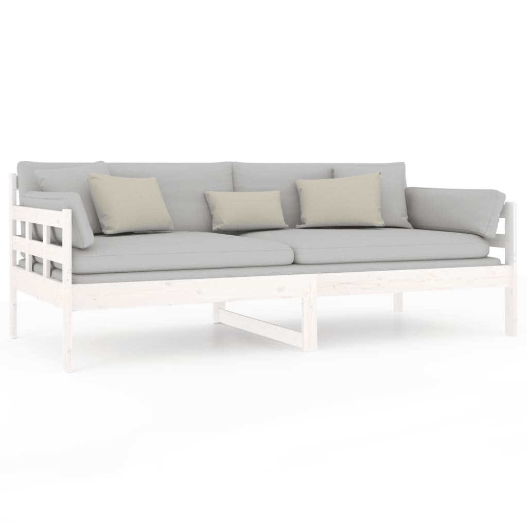 Slaapbank massief grenenhout wit 90x190 cm is nu te koop bij PeponiXL, paradijselijk wonen!