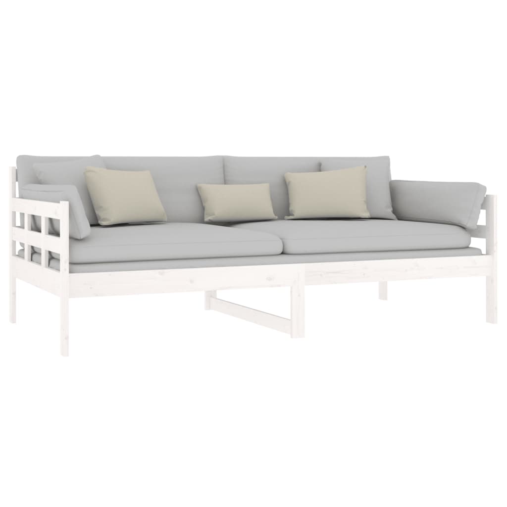 Slaapbank massief grenenhout wit 90x190 cm is nu te koop bij PeponiXL, paradijselijk wonen!
