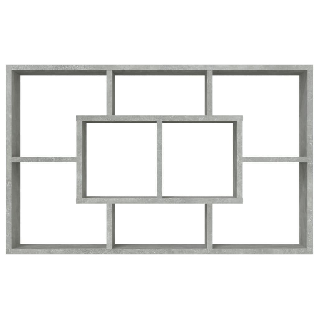 Wandschap 85x16x52,5 cm bewerkt hout betongrijs is nu te koop bij PeponiXL, paradijselijk wonen!