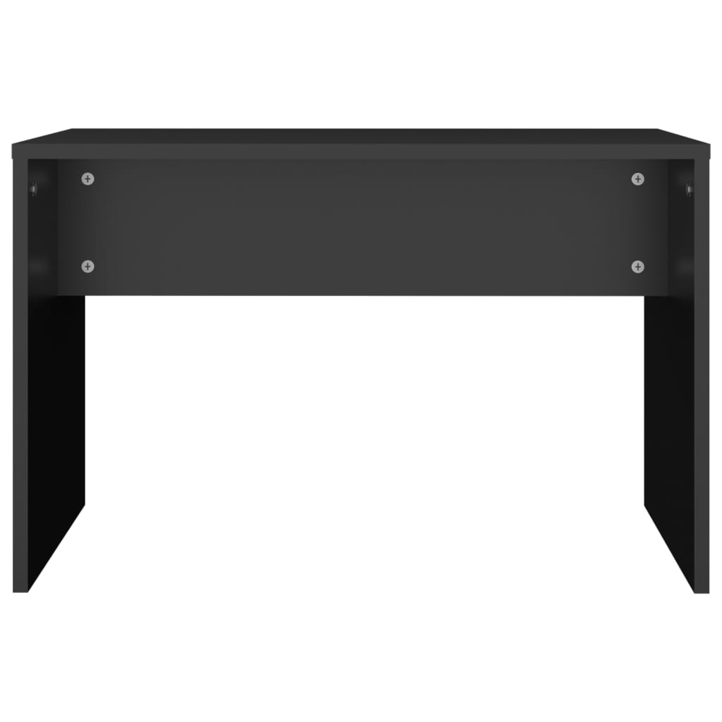 Kaptafelkruk 70x35x45 cm bewerkt hout zwart is nu te koop bij PeponiXL, paradijselijk wonen!