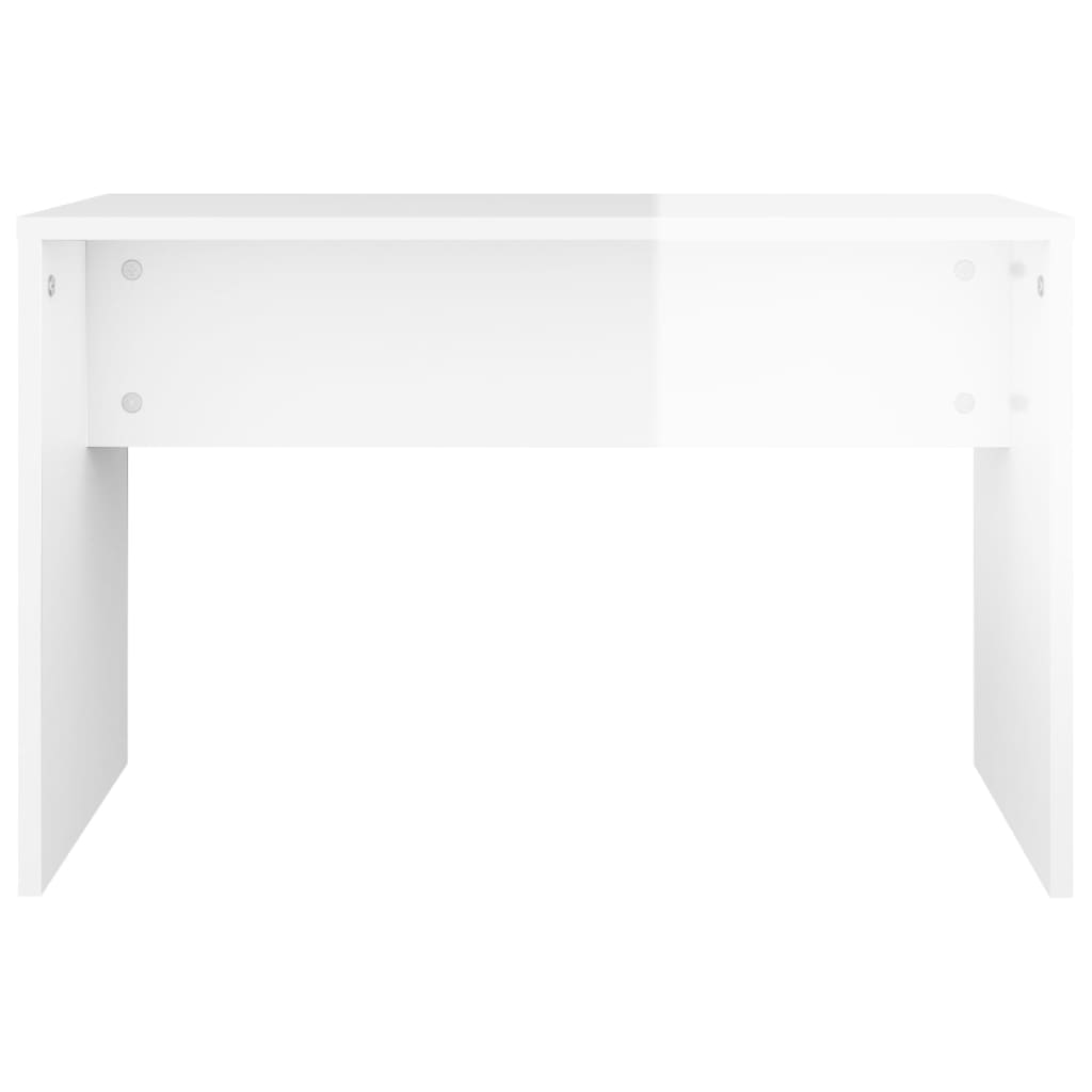 Kaptafelkruk 70x35x45 cm bewerkt hout hoogglans wit is nu te koop bij PeponiXL, paradijselijk wonen!