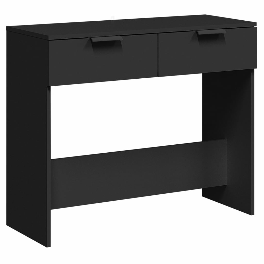 Wandtafel 90x36x75 cm bewerkt hout zwart is nu te koop bij PeponiXL, paradijselijk wonen!