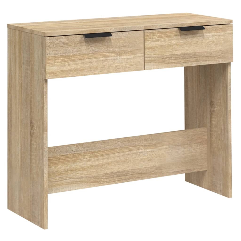 Wandtafel 90x36x75 cm bewerkt hout sonoma eikenkleurig is nu te koop bij PeponiXL, paradijselijk wonen!