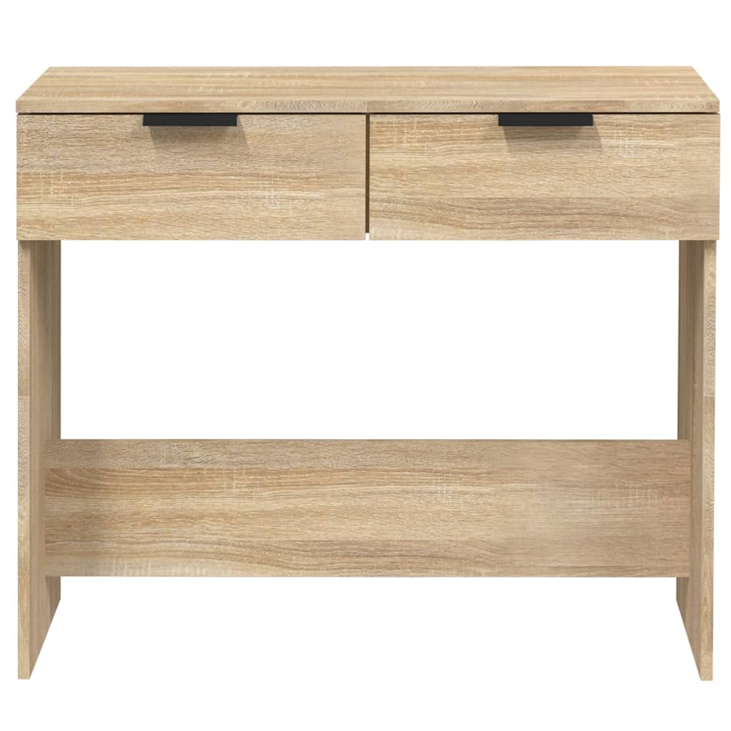 Wandtafel 90x36x75 cm bewerkt hout sonoma eikenkleurig is nu te koop bij PeponiXL, paradijselijk wonen!