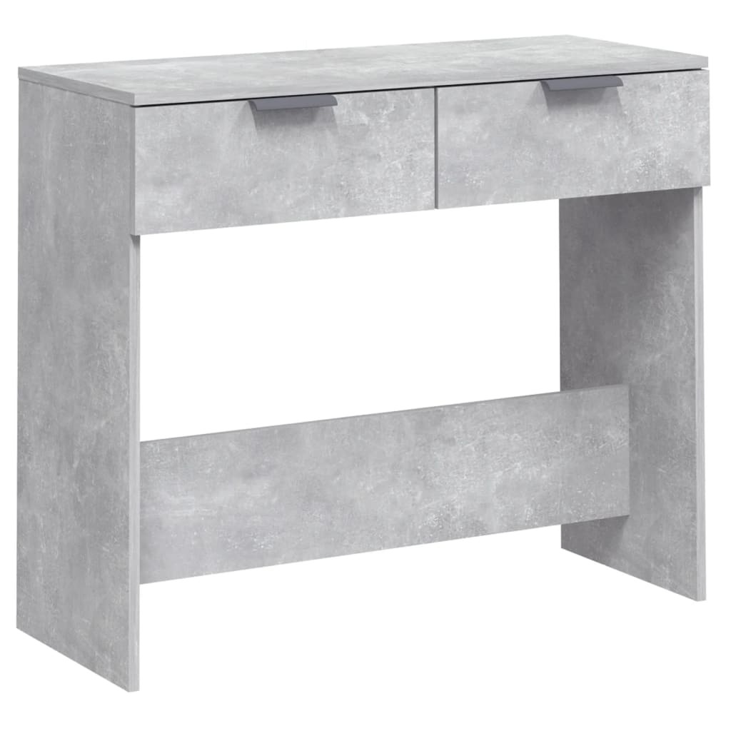 Wandtafel 90x36x75 cm bewerkt hout betongrijs is nu te koop bij PeponiXL, paradijselijk wonen!