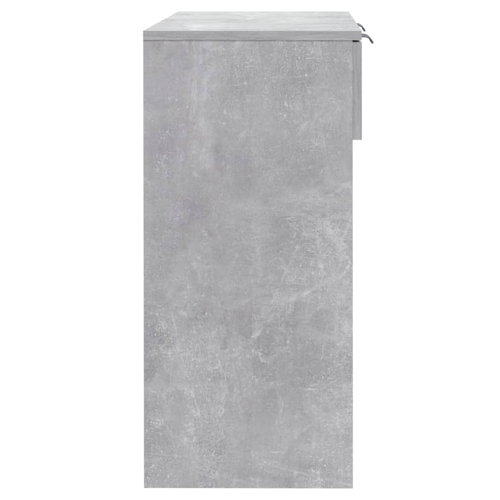 Wandtafel 90x36x75 cm bewerkt hout betongrijs is nu te koop bij PeponiXL, paradijselijk wonen!