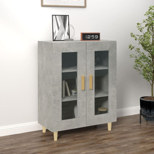 Dressoir 69,5x34x90 cm bewerkt hout betongrijs is nu te koop bij PeponiXL, paradijselijk wonen!