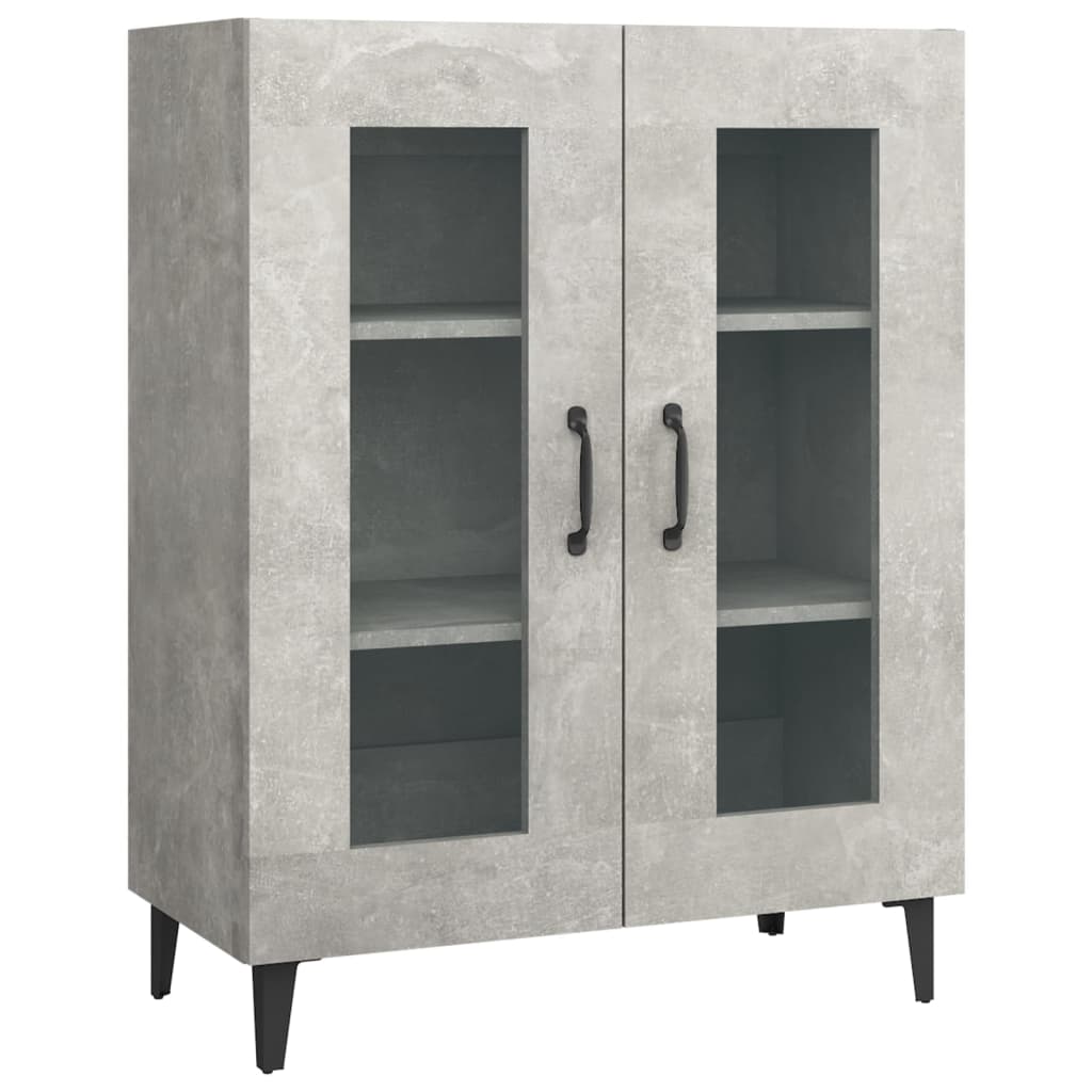 Dressoir 69,5x34x90 cm bewerkt hout betongrijs is nu te koop bij PeponiXL, paradijselijk wonen!