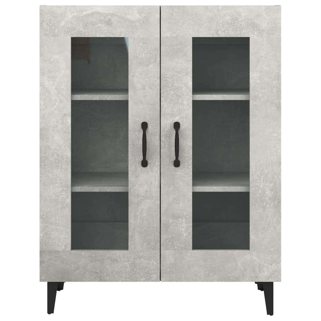 Dressoir 69,5x34x90 cm bewerkt hout betongrijs is nu te koop bij PeponiXL, paradijselijk wonen!