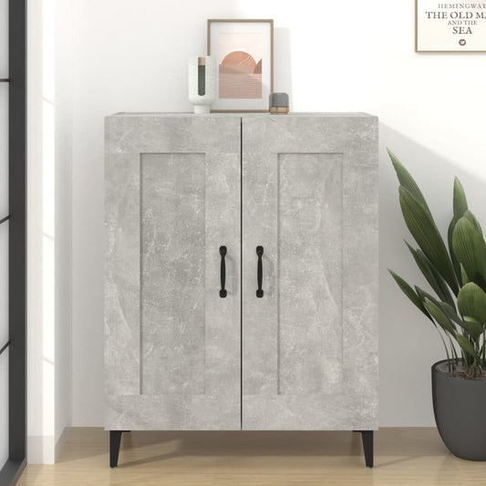 Dressoir 69,5x34x90 cm bewerkt hout betongrijs is nu te koop bij PeponiXL, paradijselijk wonen!