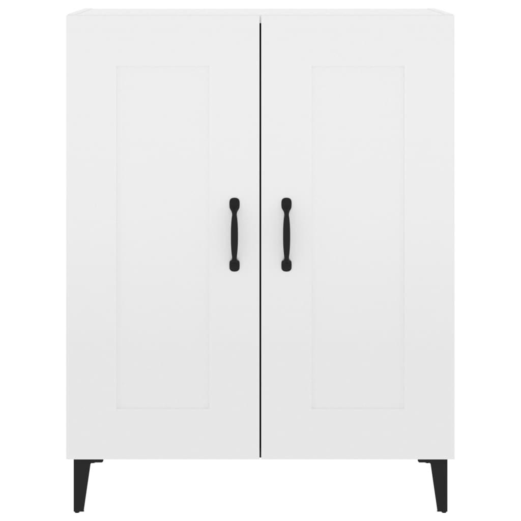 Dressoir 69,5x34x90 cm bewerkt hout hoogglans wit is nu te koop bij PeponiXL, paradijselijk wonen!
