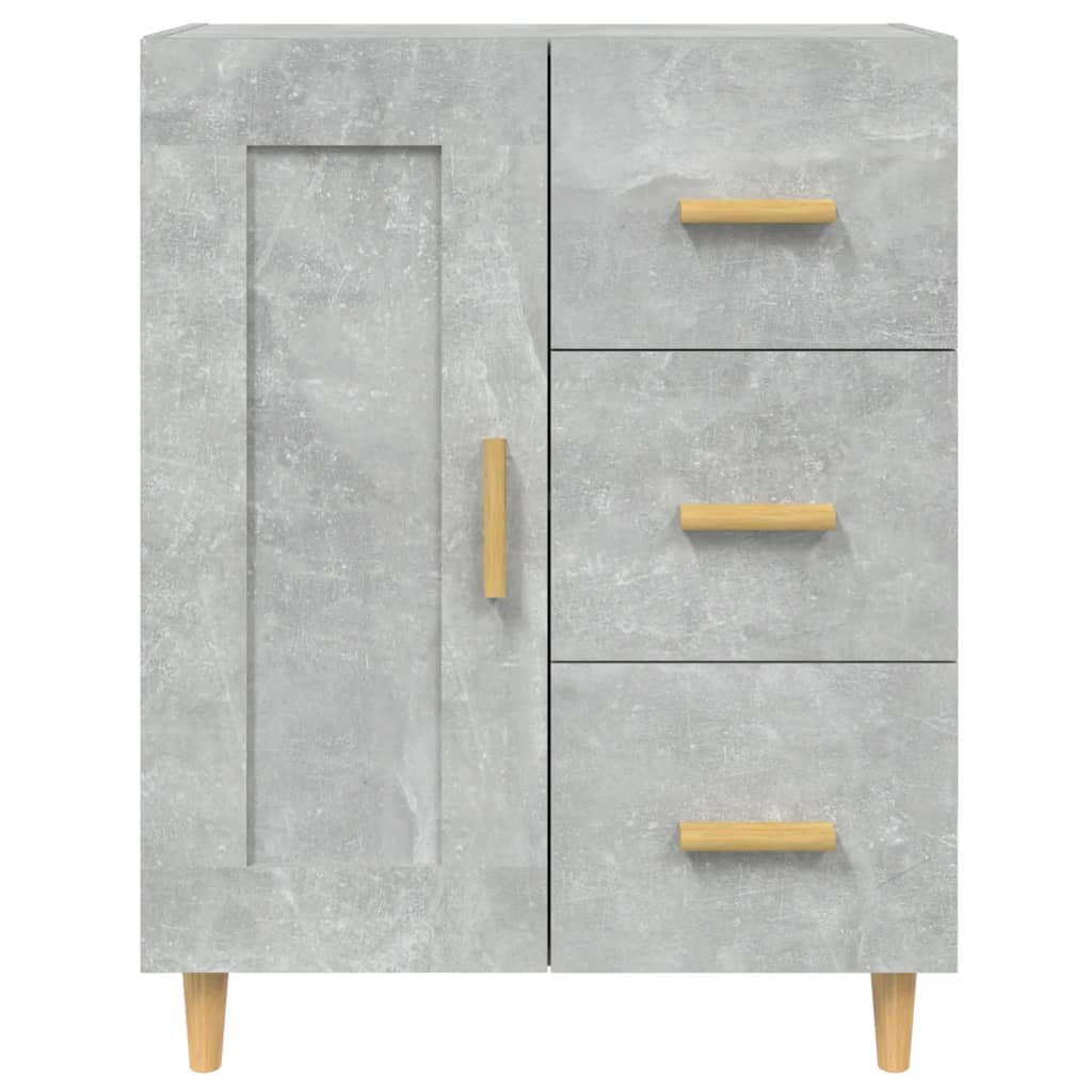 Dressoir 69,5x34x90 cm bewerkt hout betongrijs is nu te koop bij PeponiXL, paradijselijk wonen!