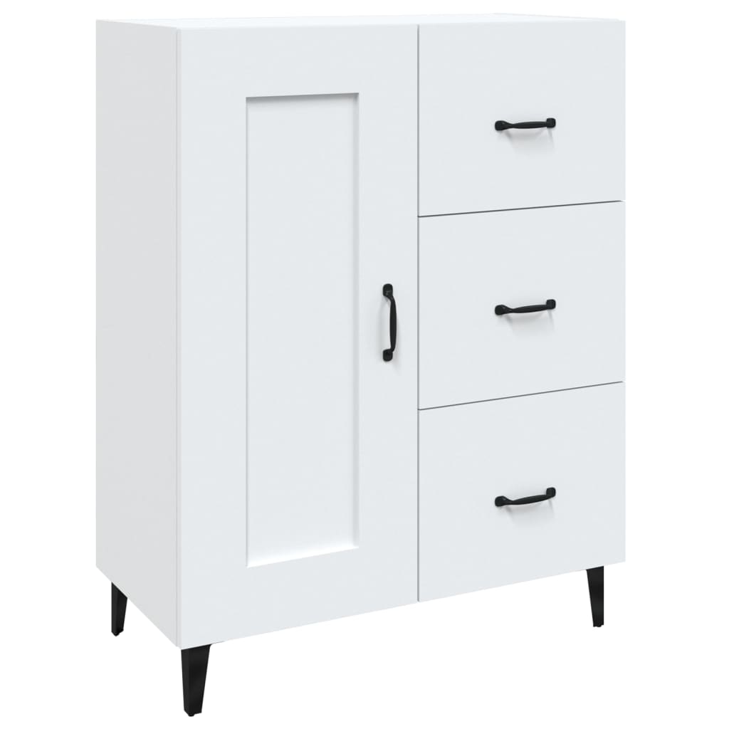 Dressoir 69,5x34x90 cm bewerkt hout wit is nu te koop bij PeponiXL, paradijselijk wonen!
