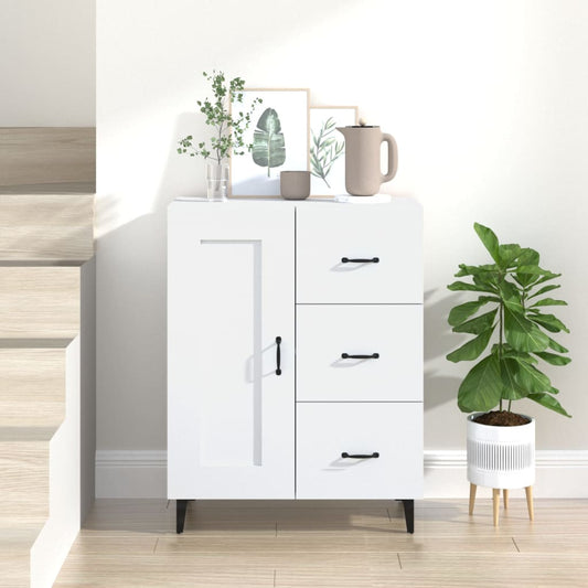 Dressoir 69,5x34x90 cm bewerkt hout wit is nu te koop bij PeponiXL, paradijselijk wonen!