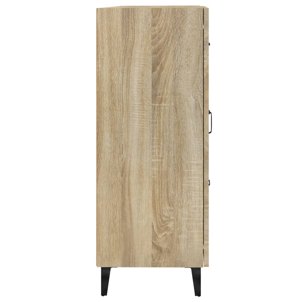 Dressoir 69,5x34x90 cm bewerkt hout sonoma eikenkleurig is nu te koop bij PeponiXL, paradijselijk wonen!