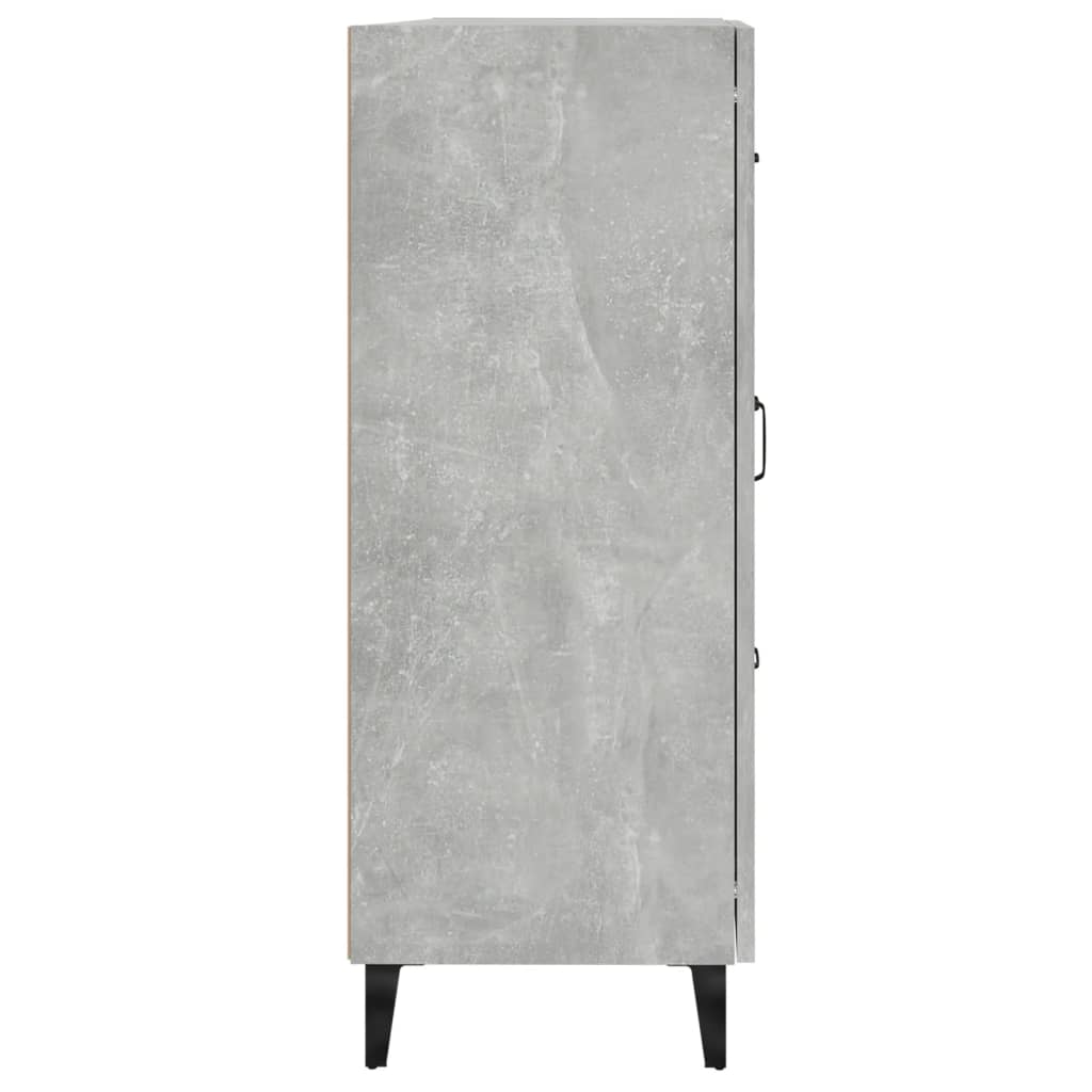 Dressoir 69,5x34x90 cm bewerkt hout betongrijs is nu te koop bij PeponiXL, paradijselijk wonen!