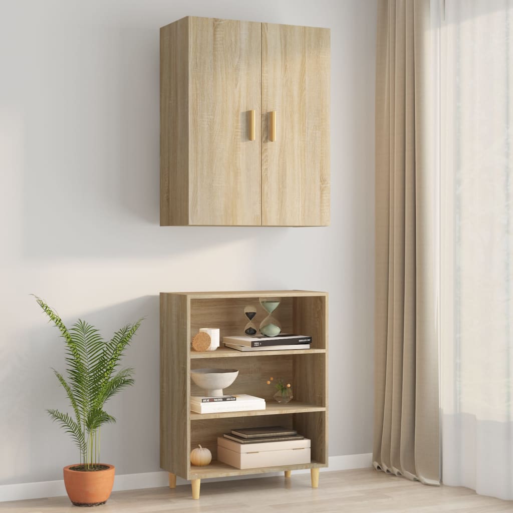 Bovenkast 69,5x34x90 cm sonoma eikenkleurig is nu te koop bij PeponiXL, paradijselijk wonen!