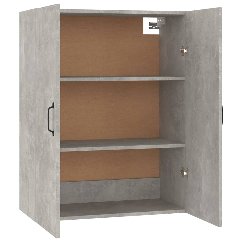 Hangkast 69,5x34x90 cm bewerkt hout betongrijs is nu te koop bij PeponiXL, paradijselijk wonen!