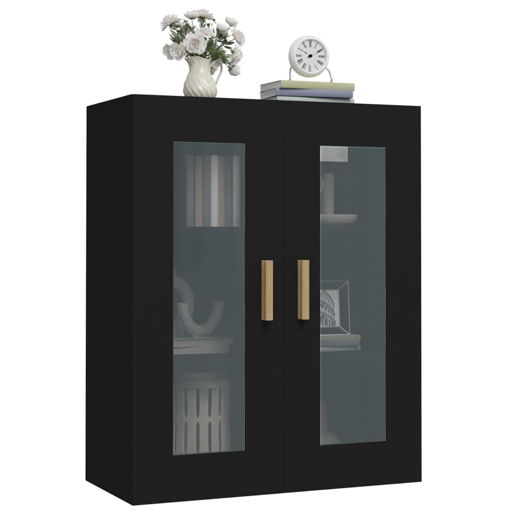 Bovenkast 69,5x34x90 cm zwart is nu te koop bij PeponiXL, paradijselijk wonen!