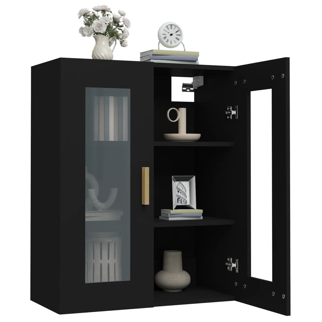 Bovenkast 69,5x34x90 cm zwart is nu te koop bij PeponiXL, paradijselijk wonen!