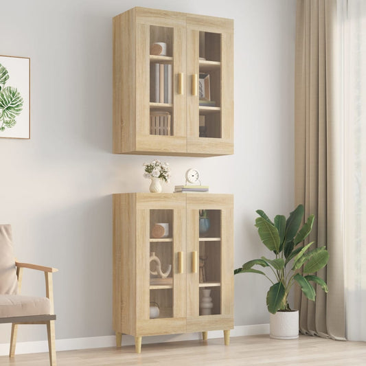 Bovenkast 69,5x34x90 cm sonoma eikenkleurig is nu te koop bij PeponiXL, paradijselijk wonen!