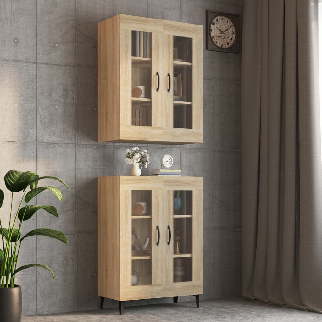 Bovenkast 69,5x34x90 cm sonoma eikenkleurig is nu te koop bij PeponiXL, paradijselijk wonen!