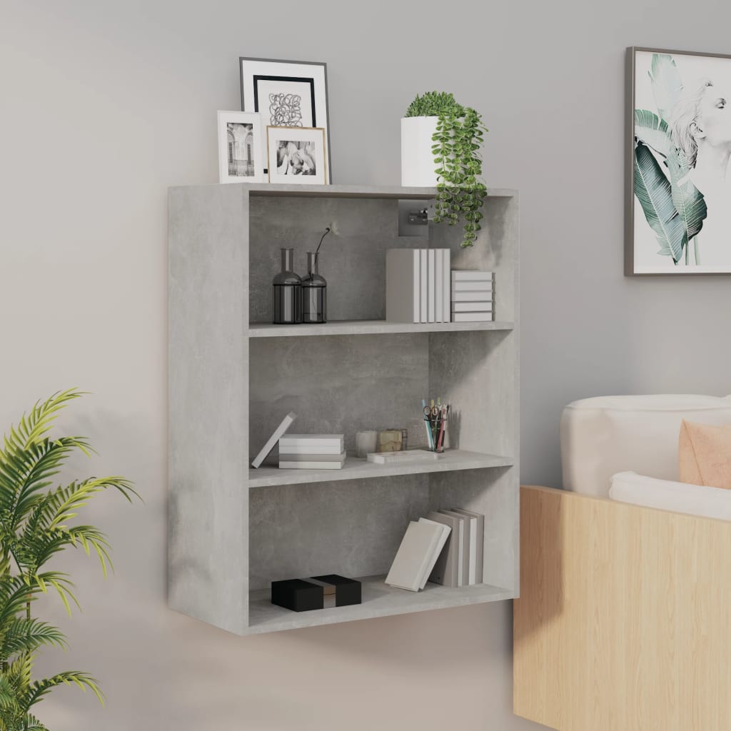 Hangkast 69,5x32,5x90 cm betongrijs is nu te koop bij PeponiXL, paradijselijk wonen!
