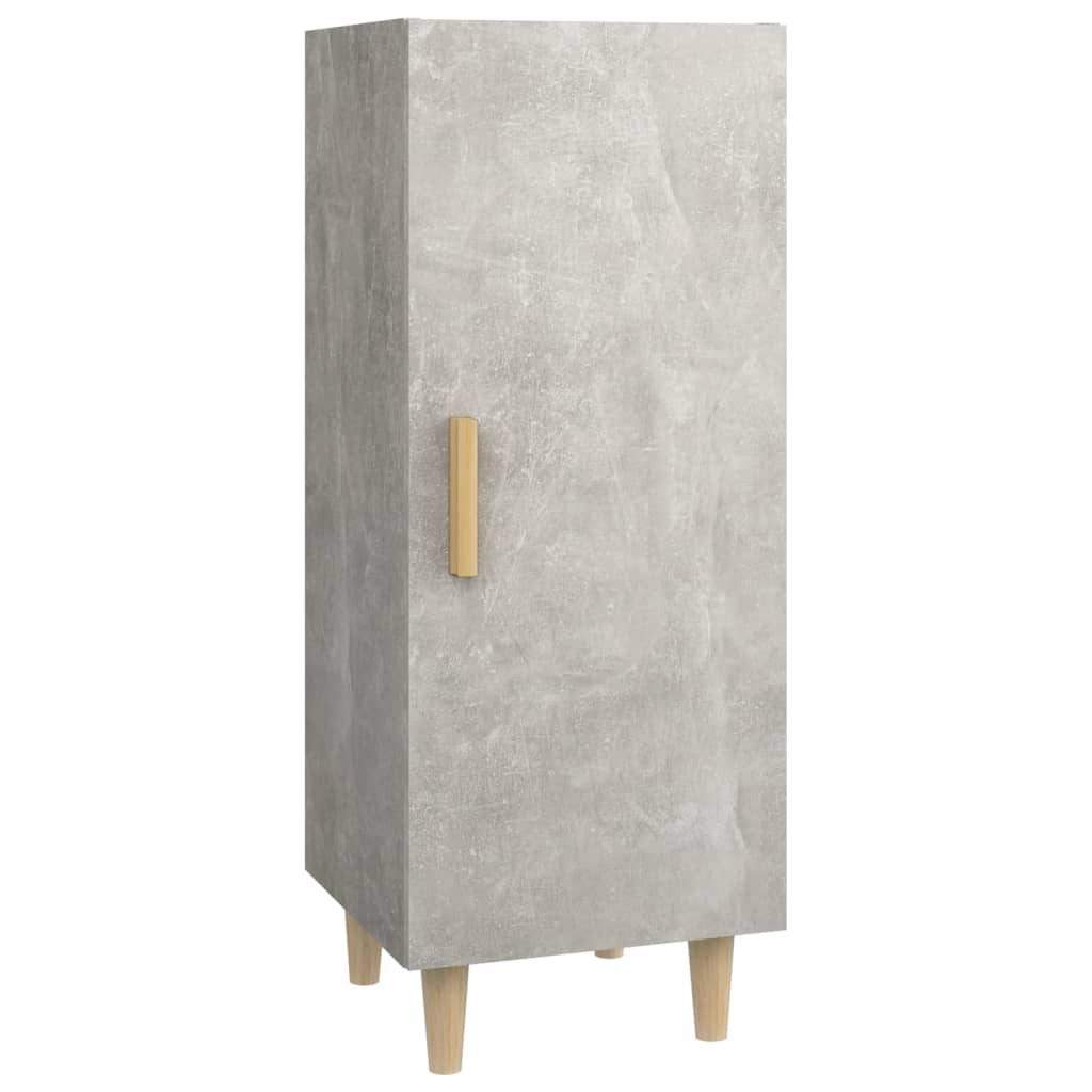 Dressoir 34,5x34x90 cm bewerkt hout betongrijs is nu te koop bij PeponiXL, paradijselijk wonen!