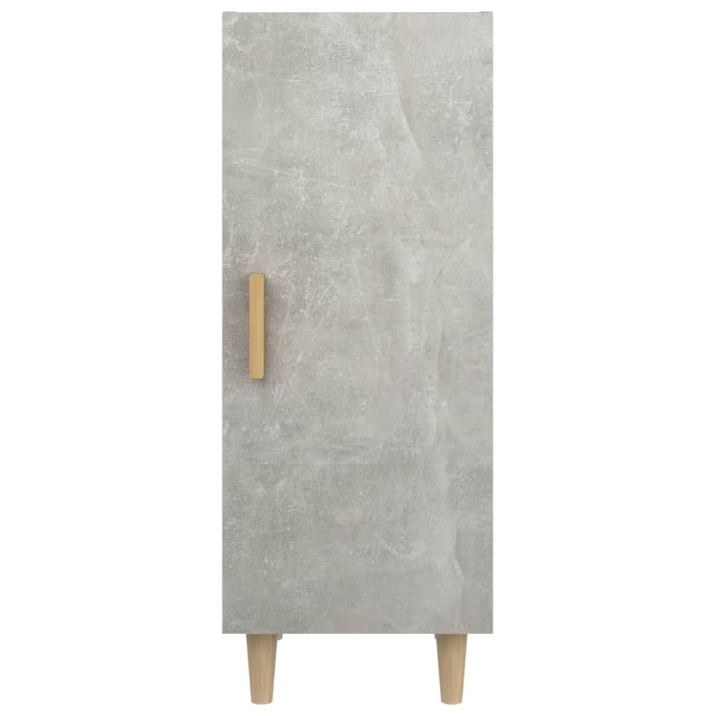 Dressoir 34,5x34x90 cm bewerkt hout betongrijs is nu te koop bij PeponiXL, paradijselijk wonen!