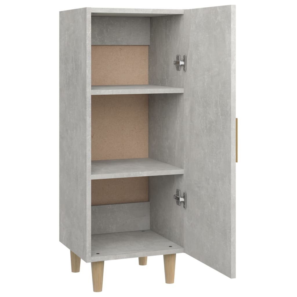 Dressoir 34,5x34x90 cm bewerkt hout betongrijs is nu te koop bij PeponiXL, paradijselijk wonen!