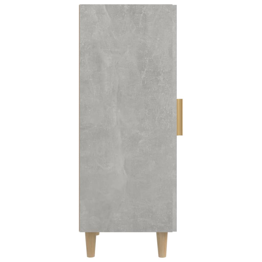 Dressoir 34,5x34x90 cm bewerkt hout betongrijs is nu te koop bij PeponiXL, paradijselijk wonen!