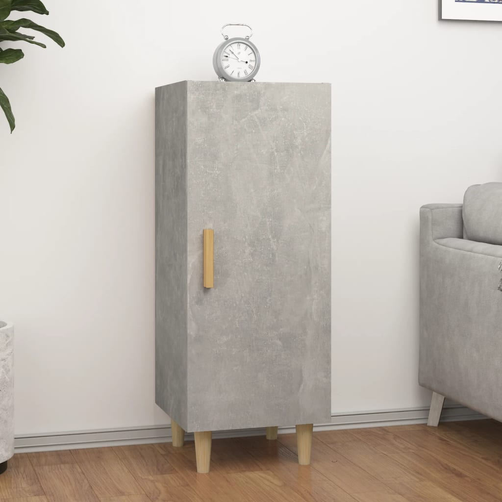 Dressoir 34,5x34x90 cm bewerkt hout betongrijs is nu te koop bij PeponiXL, paradijselijk wonen!